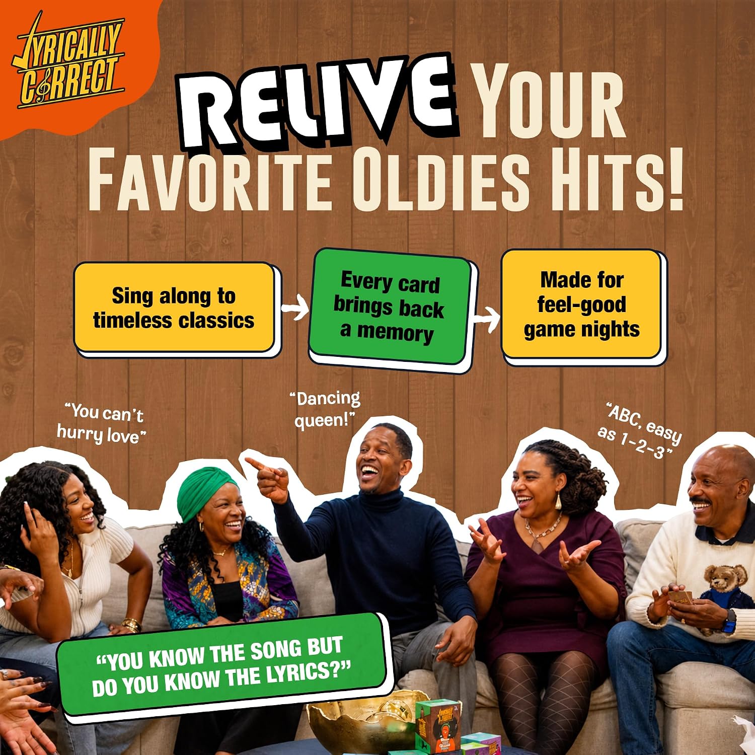 Lyrically Correct '60s & '70s Oldies But Goodies Music Trivia Card Game