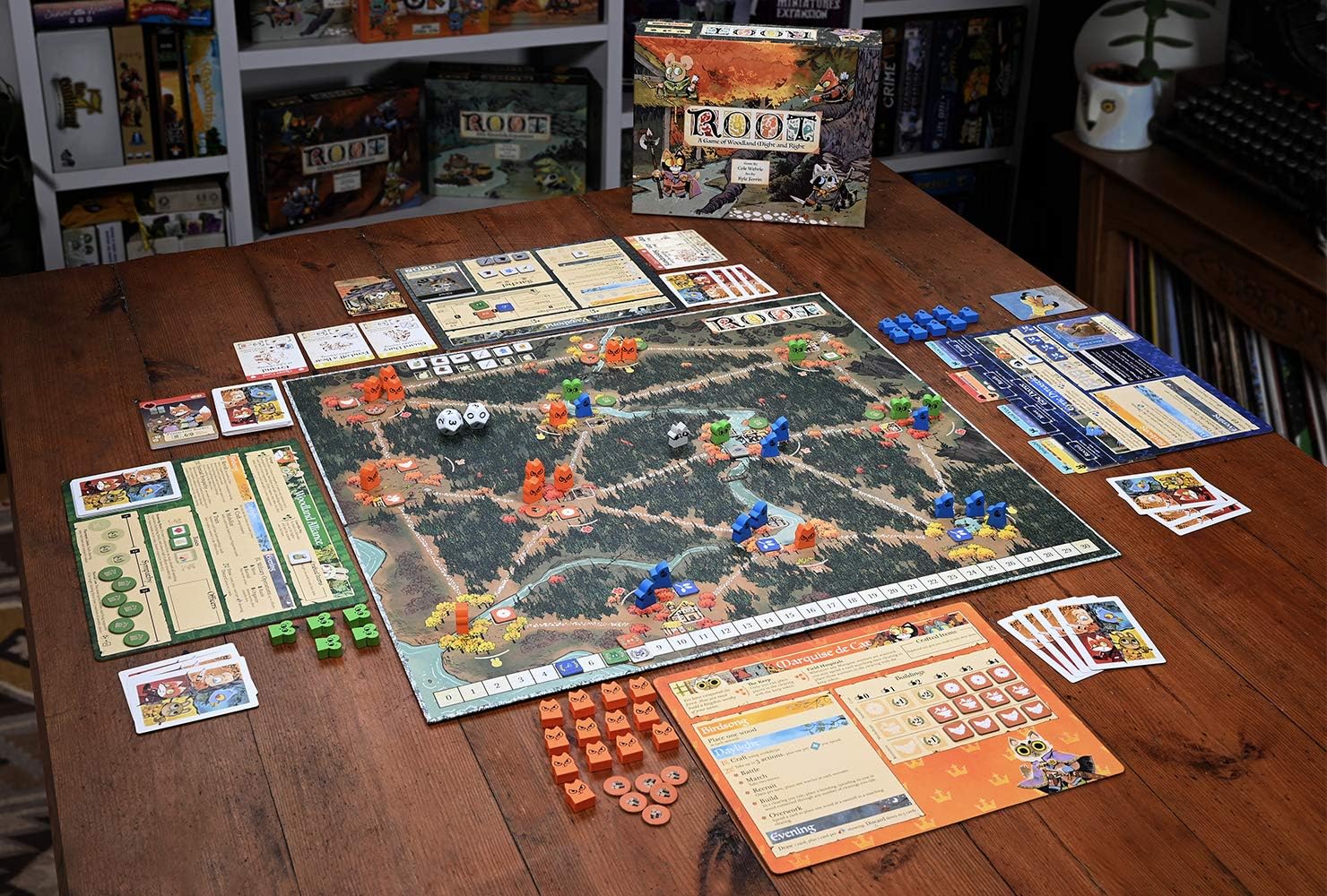 Root: A Game of Woodland Might and Right | Asymmetric Strategy Board Game by Leder Games | 2–4 Players | Ages 14+ | Adventure, Conflict & Area Control