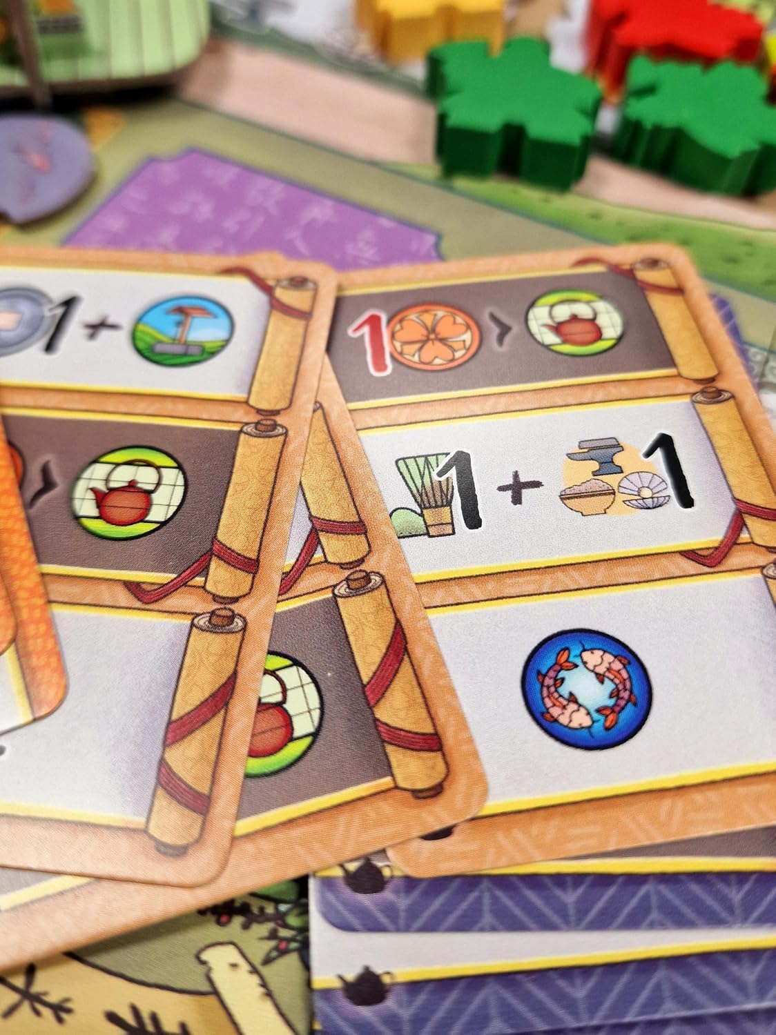 The White Castle: Matcha, Expansion for The White Castle Board Game, New Board, Geishas, Dice & Actions, Feudal Japan Strategy Game, Ages 12+, 1-4 Players Multi-Language