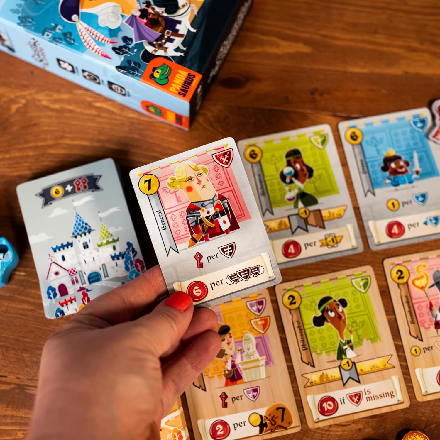 Pandasaurus Games Castle Combo Card Game - Maximize Combos in This Card Placement Strategy Game