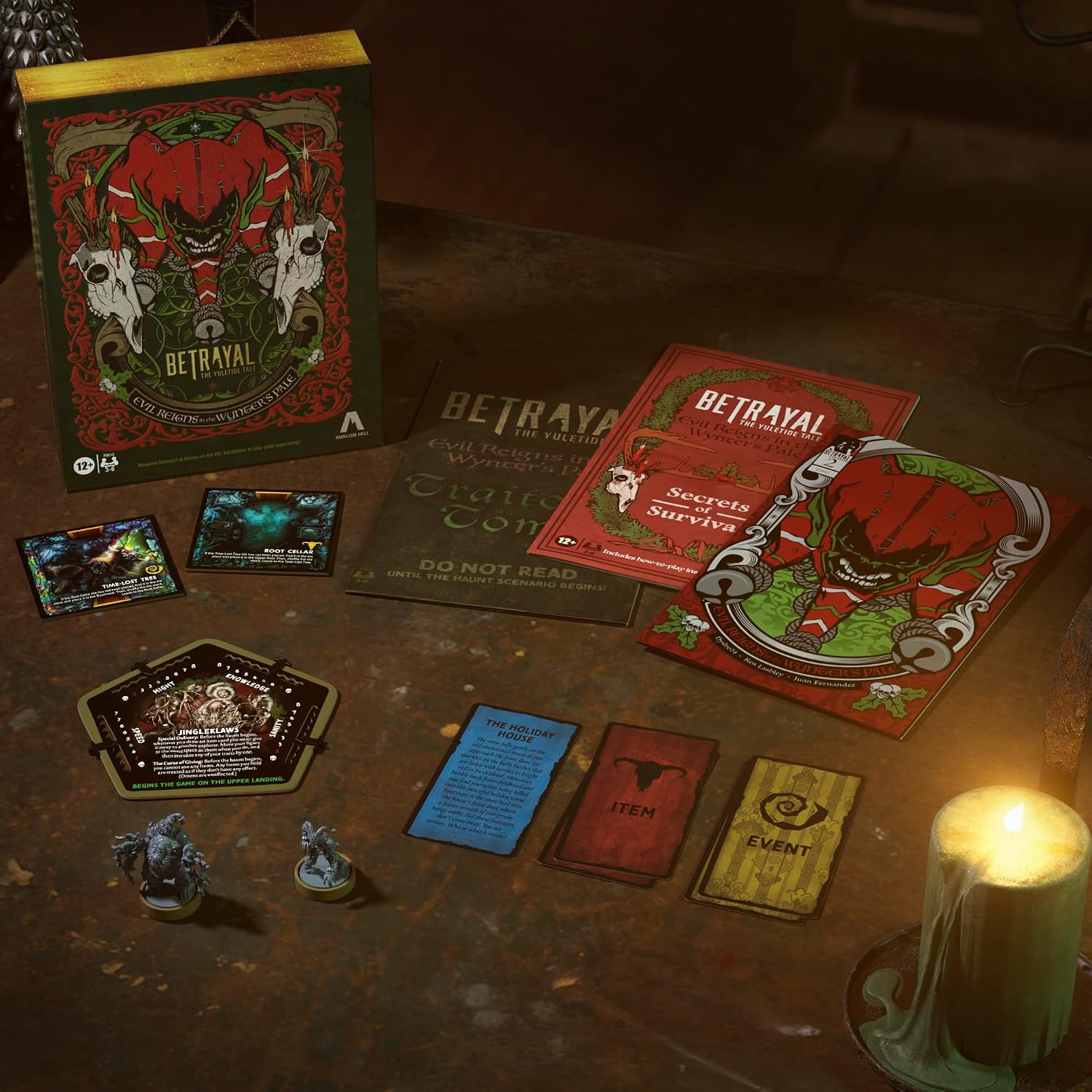 Avalon Hill Betrayal Evil Reigns in The Wynter's Pale The Yuletide Tale Expansion