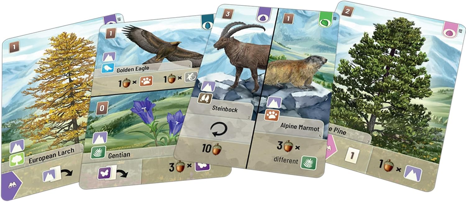 Forest Shuffle Alpine Card Game Expansion - 36 New Cards for Enhanced Gameplay!