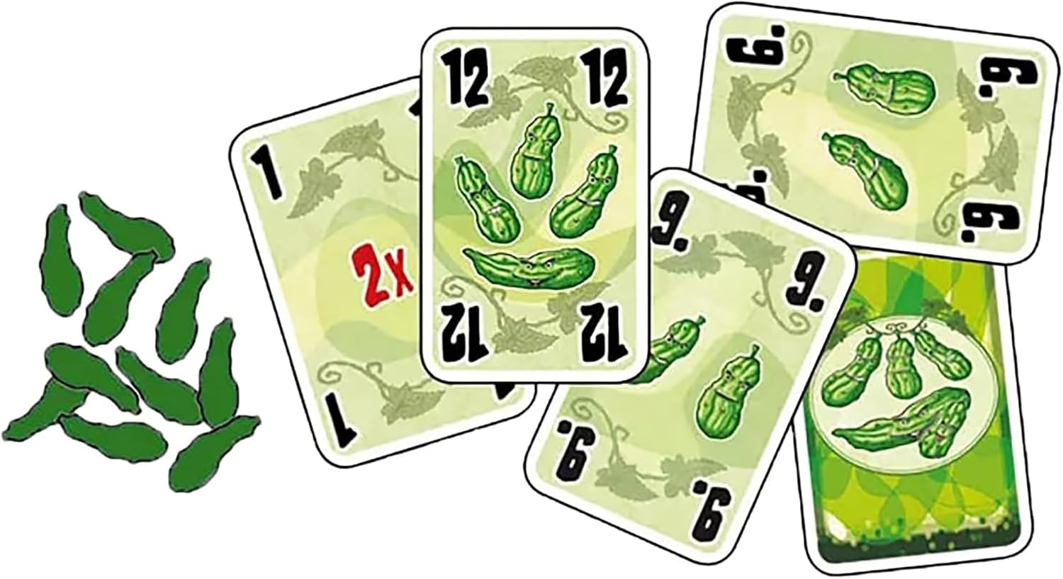 Rio Grande Games Five Cucumbers Trick Taking Card Game, Strategic European Variant, 2-6 Players