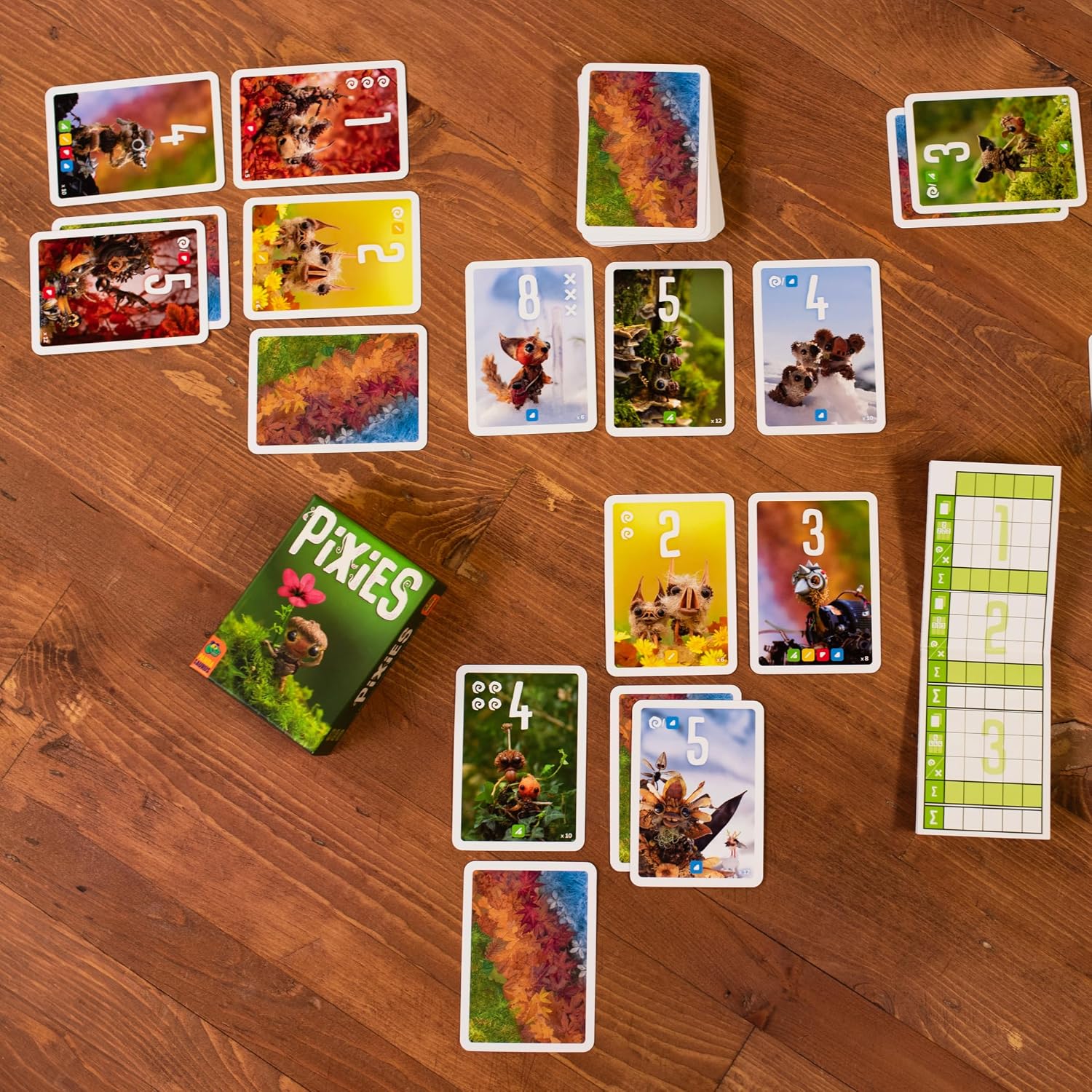 Pixies Card Game - Colorful Card Drafting Strategy Game, Quick & Fun Family Game for Kids & Adults