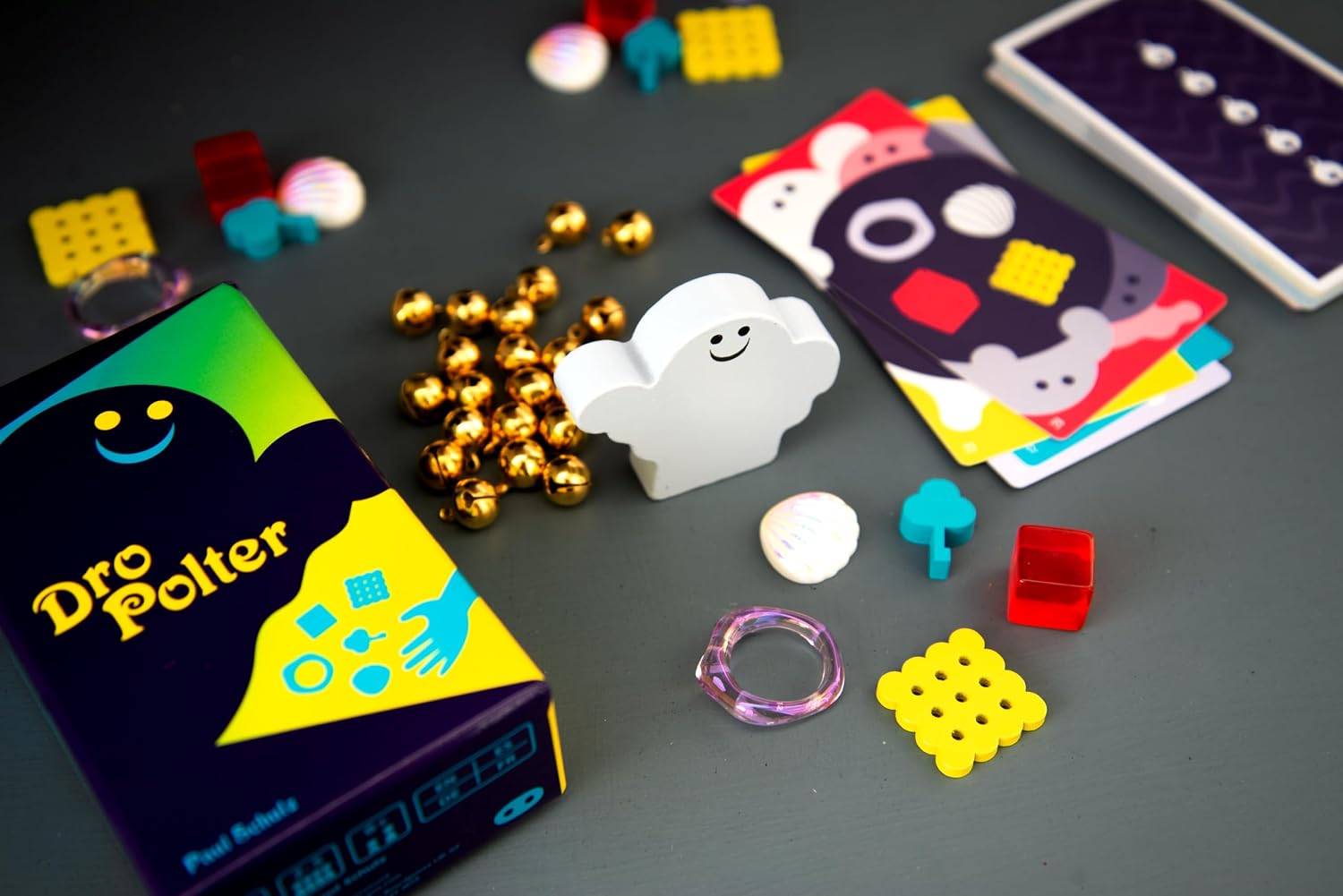 Oink Games DroPolter Fast-Paced Ghost Memory Party Game | Real-Time Pattern Recognition & Dexterity Challenge for Families and Kids | 2–5 Players