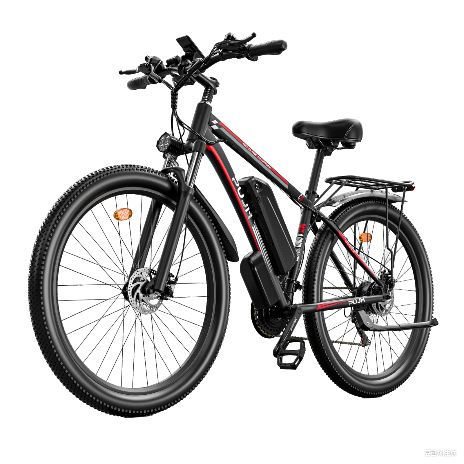 Electric Bike, 48V 17.5Ah(768Wh) Peak 1500W 29'' Ebike for Adult, Max 28-34 mph 35-85 Miles Electric Bicycle for Commute, 21 Speed, Front Suspension Off Road Mountain E Bike PU1 Pro