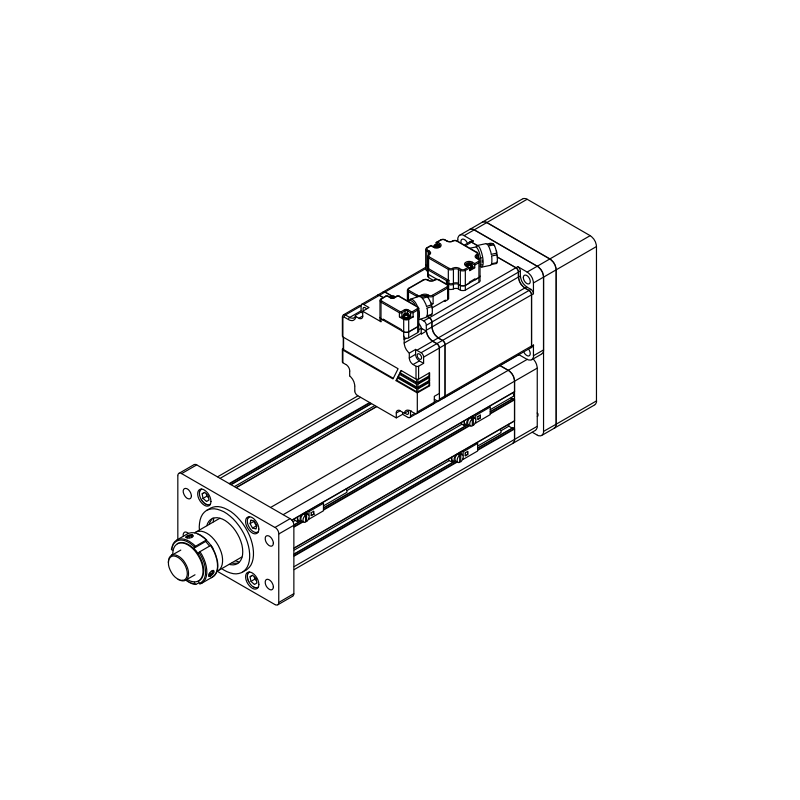 PUMO Electric cylinder 50 size series folding installation (front flange type)