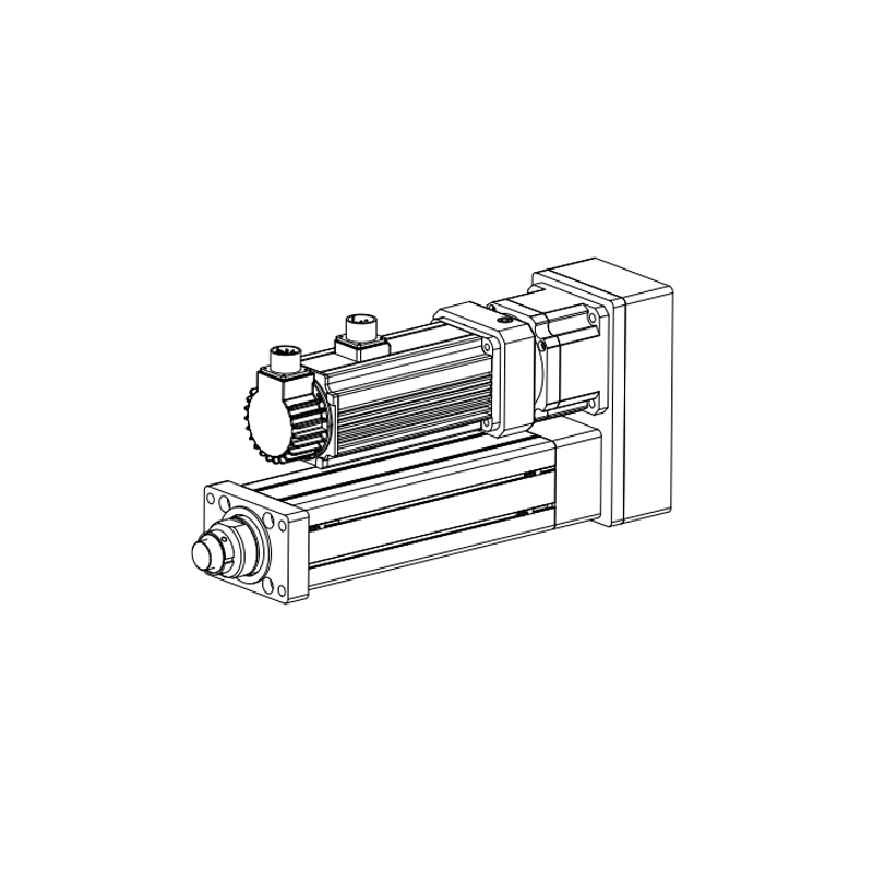 PUMO Electric cylinder 95 size series folding installation (front flange type)