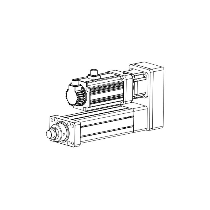 PUMO Electric cylinder 110 size series folding installation (front flange type)