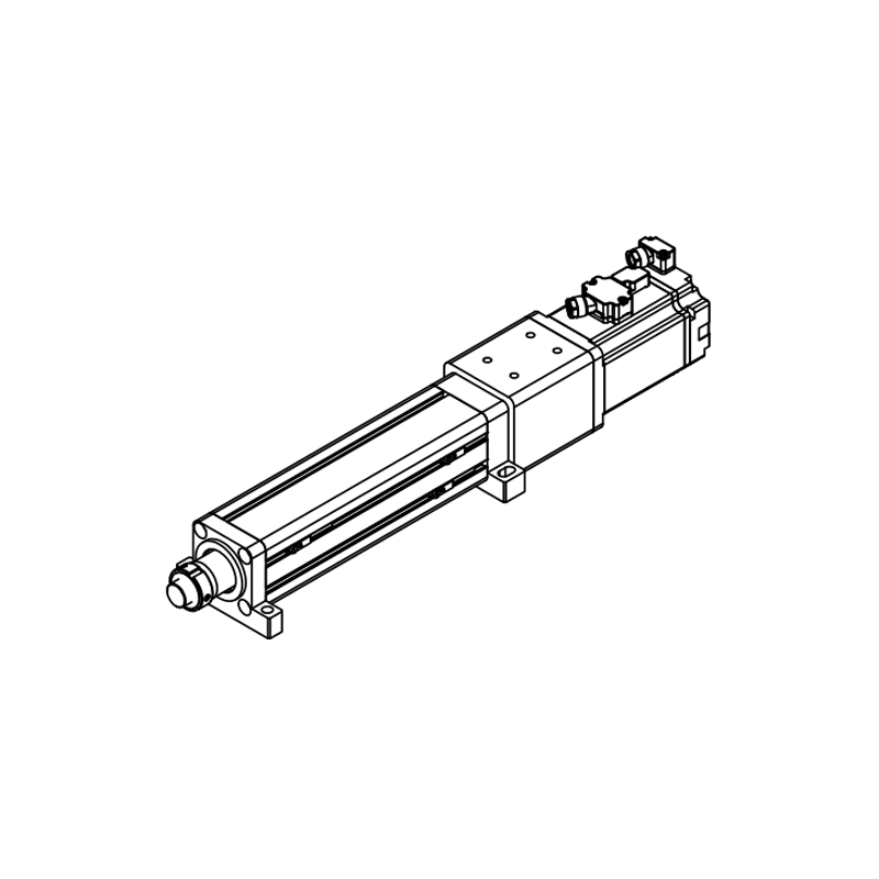 PUMO electric cylinder 50 size series direct connection installation (side flange type)
