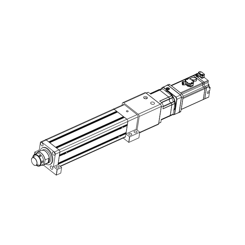 PUMO electric cylinder 80 size series direct connection installation (side flange type)