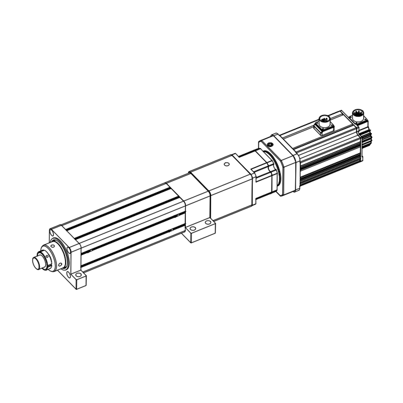 PUMO electric cylinder 110 size series direct connection installation (side flange type)
