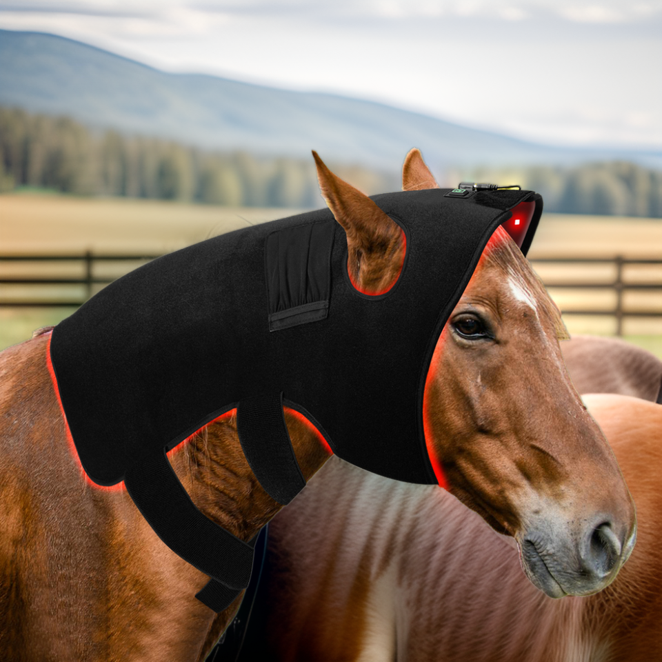 Horse head red light therapy device