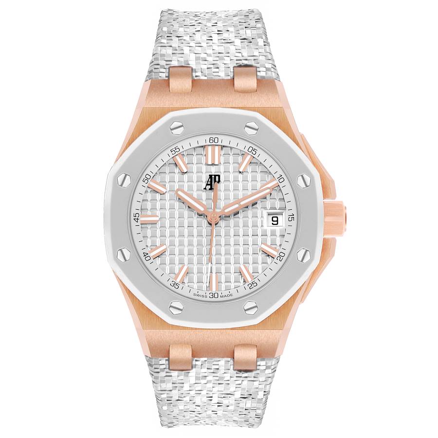 Replica Audemars Piguet Royal Oak Offshore 37 Rose Gold Mens Watch 77605OK