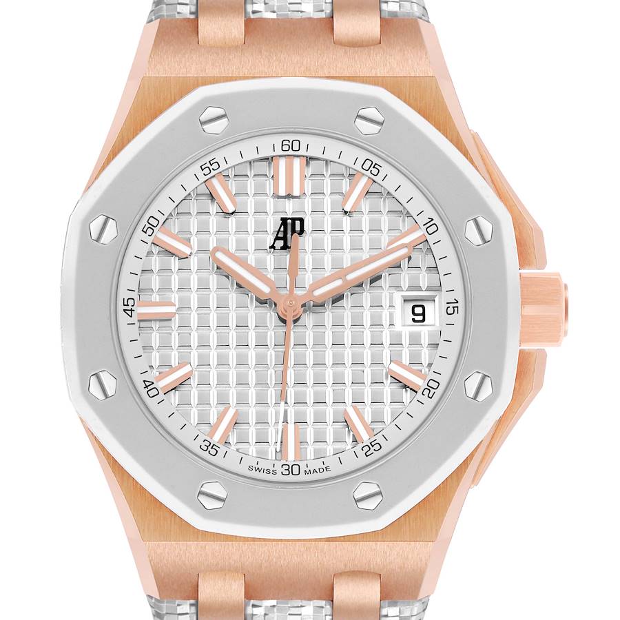 Replica Audemars Piguet Royal Oak Offshore 37 Rose Gold Mens Watch 77605OK