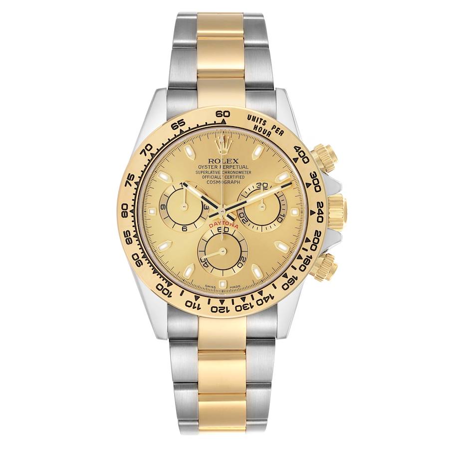 Replica Rolex Daytona Champagne Zifferblatt Stahl Gelbgold Herren Uhren 116503
