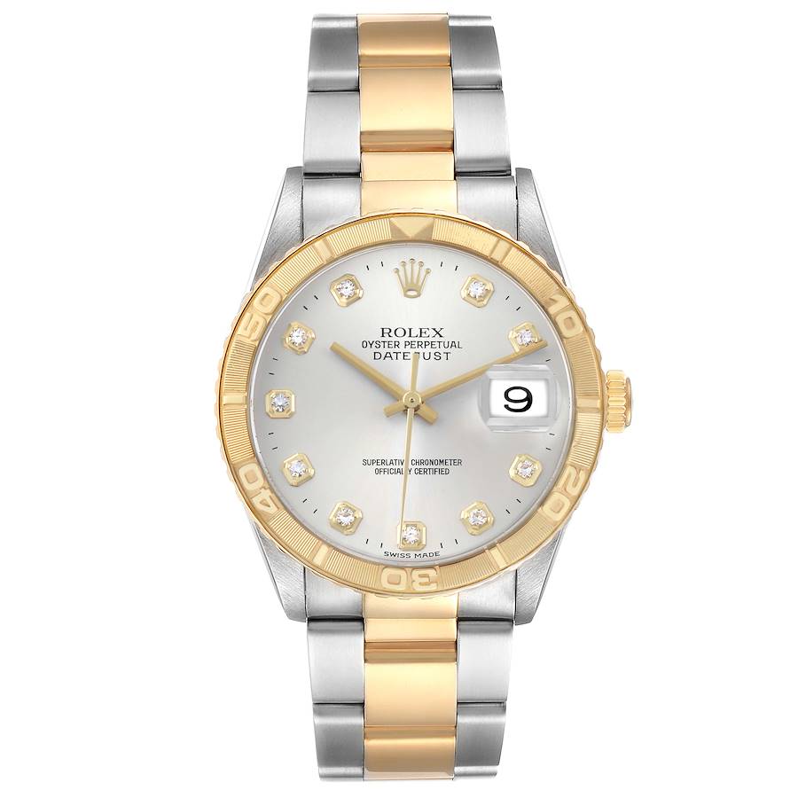 Repliky Rolex Datejust Turnograph Ocel Zlute Zlato Diamant Panske Hodinek 16263