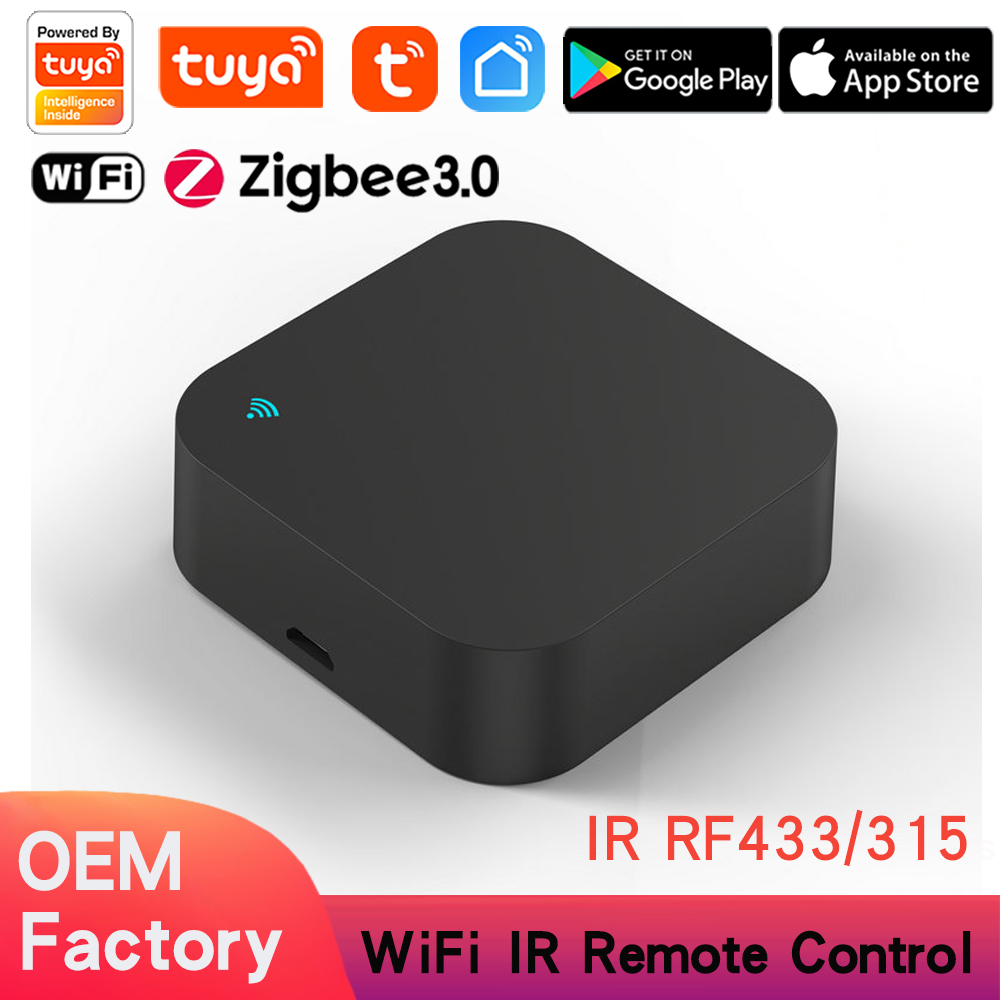 Tuya WiFi IR+RF Remote Control WiFi Smart Home for TV Fan Air Conditioner Work with Alexa Google Home Yandex Alice