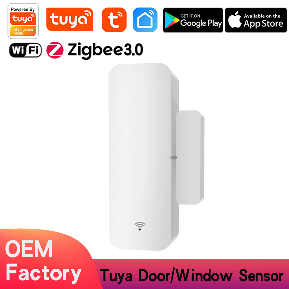 Tuya WiFi Door Window  Sensor Detector Open/Closed Detectors WiFi Window Sensor with App Notification Alert, Contact Sensor for Home Security