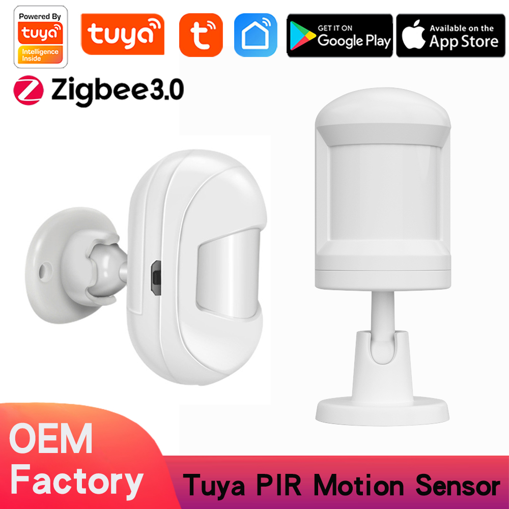 Tuya Smart ZigBee 3.0 PIR Sensor Infrared Ray Wireless Illumination Light Switch Human Body PIR Motion Sensor
