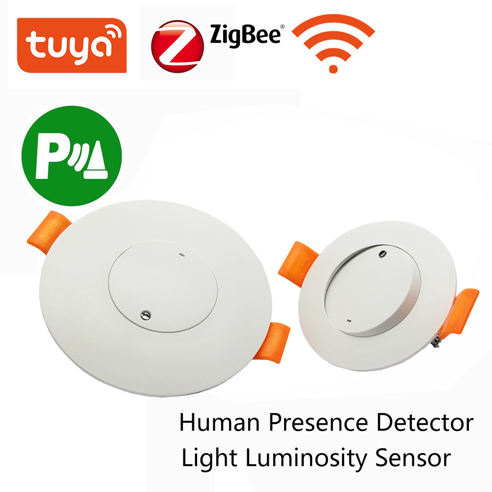 Tuya Smart WiFi Zigbee Human Presence Sensor MmWave Radar Pir Montion Sensor With Luminance Detection For Smart Home Automation