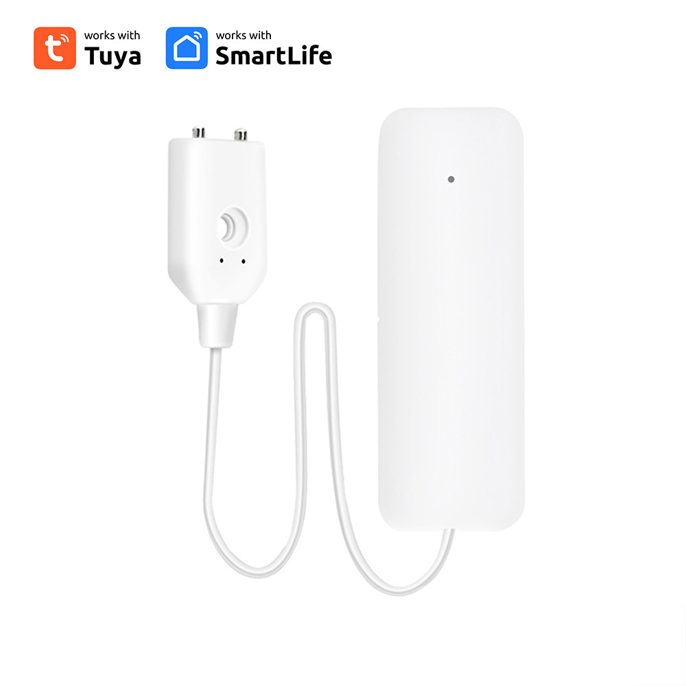 Tuya WiFi Zigbee Smart Water Leakage Sensor Tuya Water Alarm System Compatible With Tuyasmart / Smart Life APP Easy Installation