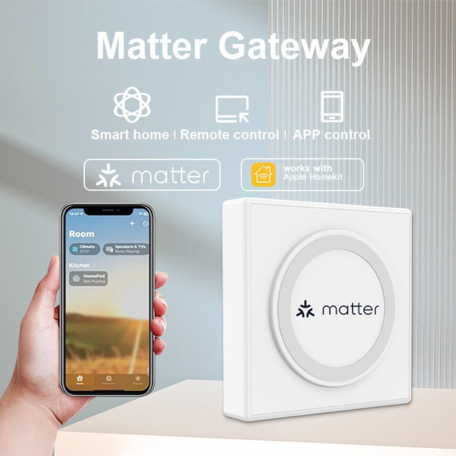 Tuya Matter Smart Home Hub Gateway Zigbee 3.0 Thread Bridge Wired RJ45 Port Support Apple Home Google Home Alexa SmartThings
