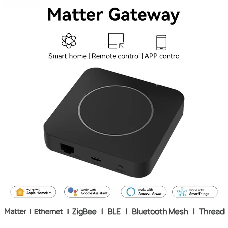  Tuya Matter Thread Zigbee Ethernet Gateway Hub Smart Switch Module Supports Zigbee 3.0 Compatible Alexa