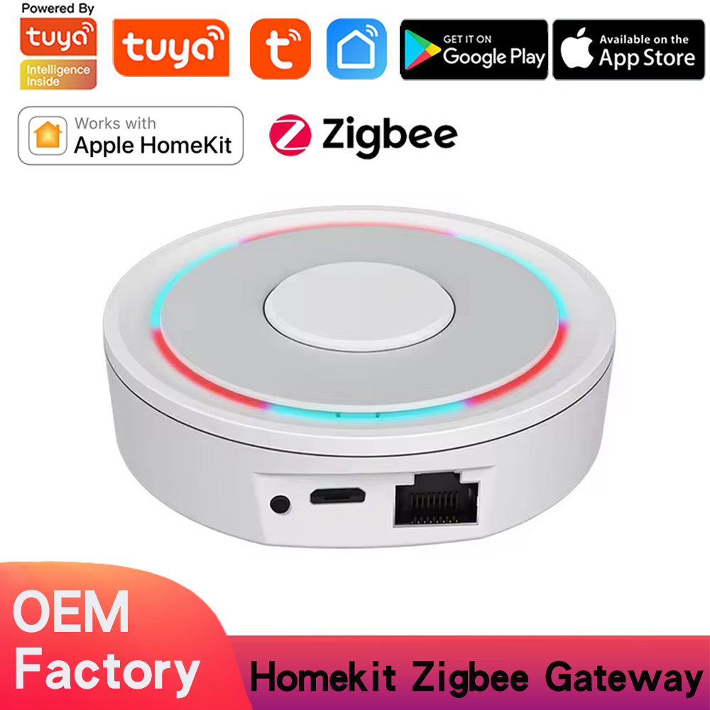 Tuya ZigBee Smart Gateway Homekit Wired Hub Remote Control Bridge Smart Life Automation Work with Apple Home Kit