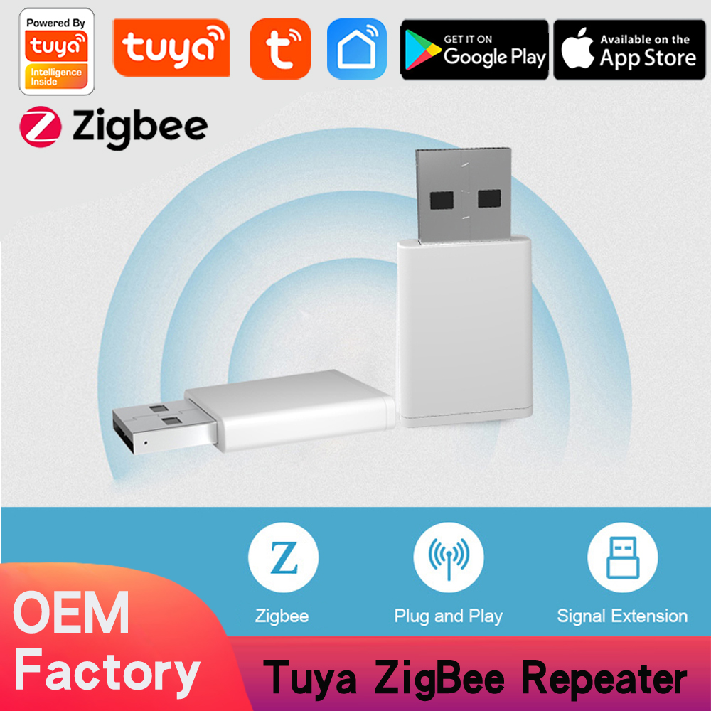 Tuya ZigBee3.0 Repeater Amplifier USB Signal Extender Smart Home Device Expand Smart Life APP Control works with ZigBee Gateway