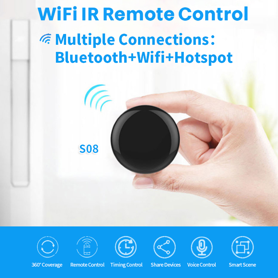 Tuya WiFi IR Remote Control Smart Home Remote Universal Infrared Controller For Air Conditioner Work With Alexa Google Home Alice