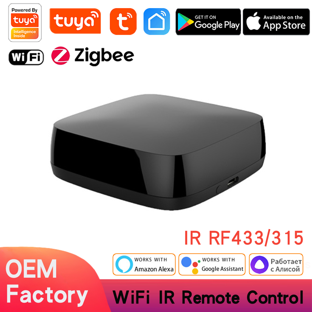 Tuya Smart Infrared WiFi Remote Controller Wireless IR+RF Controller for IR and RF TV Fan Switch Smart Home Automation Support Alexa Google Home