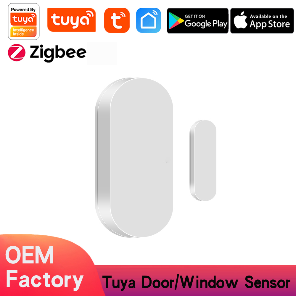 Tuya Zigbee Door Window Magnetic Sensor Smart Home Wireless Door Detectors Automation Security Protection2