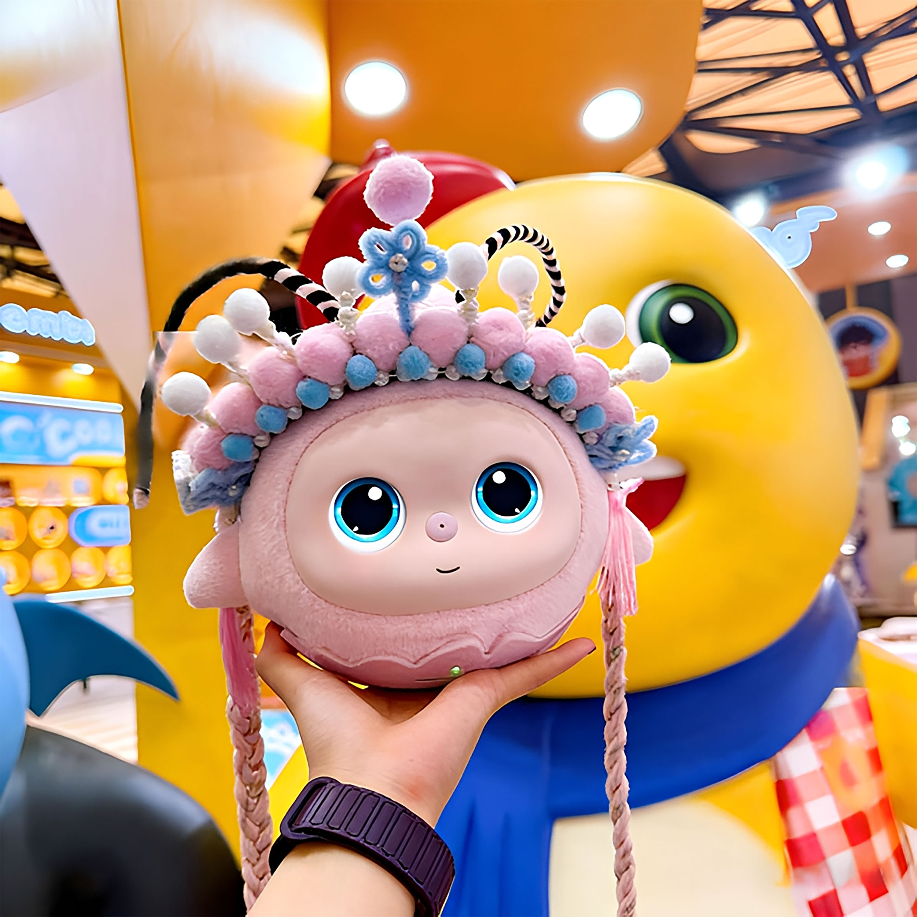 LOVIPEER Companion AI Robot Lovi Bean Bag Deepseek Smart Doll Plush Toy Dynamic Interactive Eyes Blind Box Packaging