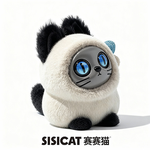 Saisai Cat Intelligent Plush Toy, AI Plush Toy, Children's Companion Growth-oriented AI Saisai Cat