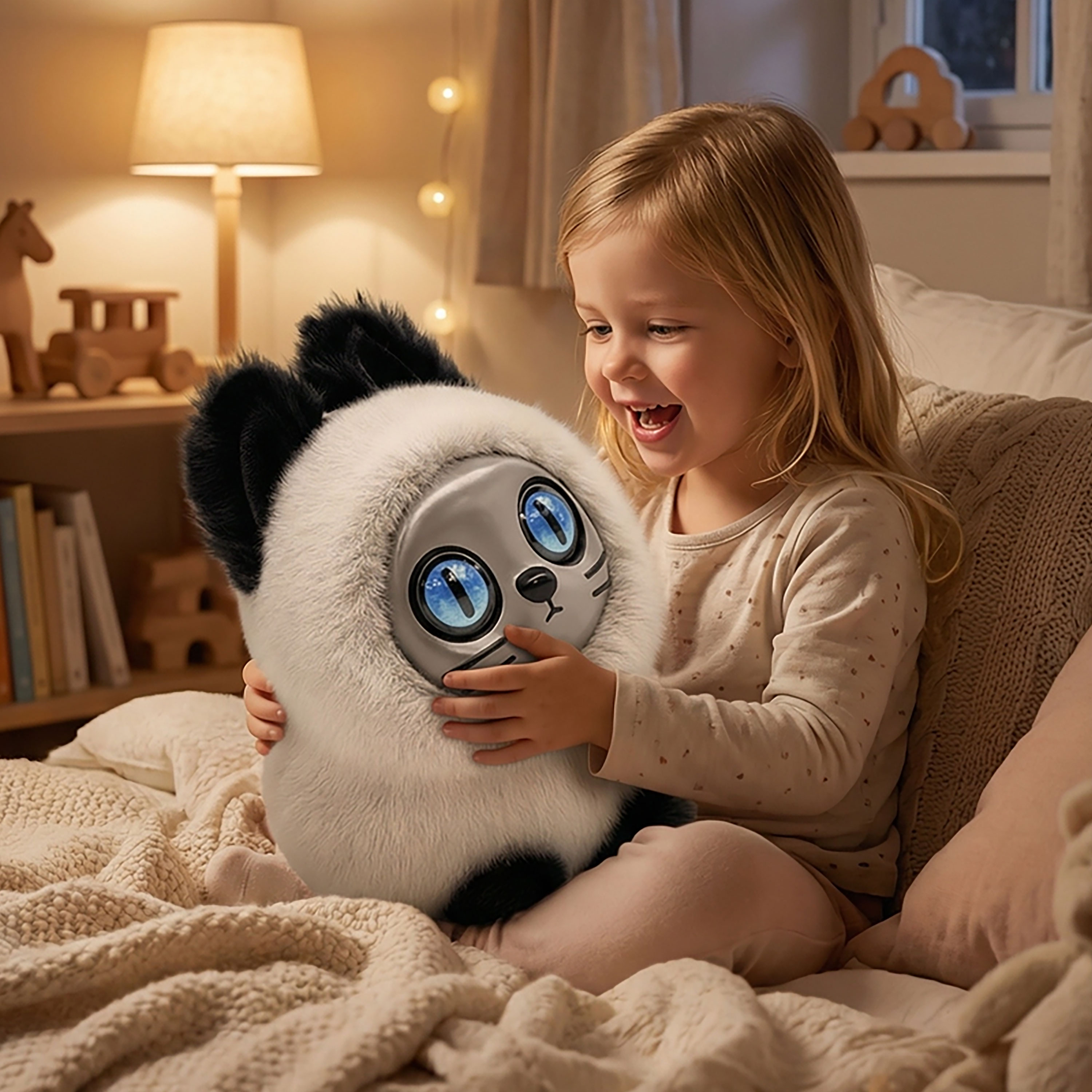 Saisai Cat Intelligent Plush Toy, AI Plush Toy, Children's Companion Growth-oriented AI Saisai Cat
