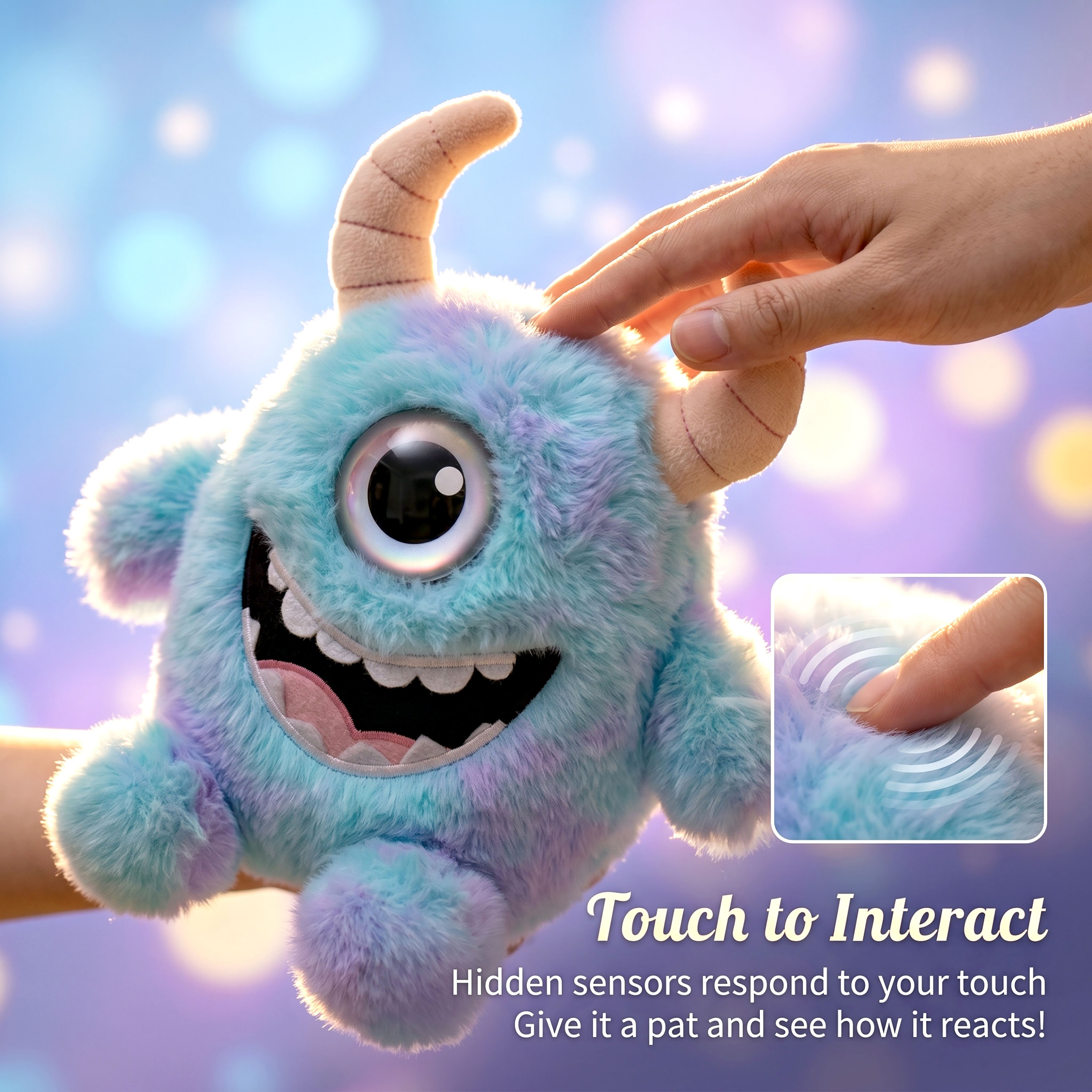 Horned Monster AI Plush Toy Charm / Trendy Gift Doll / Holiday Gift / AI Plush Doll / Alien Cute Pet Charm
