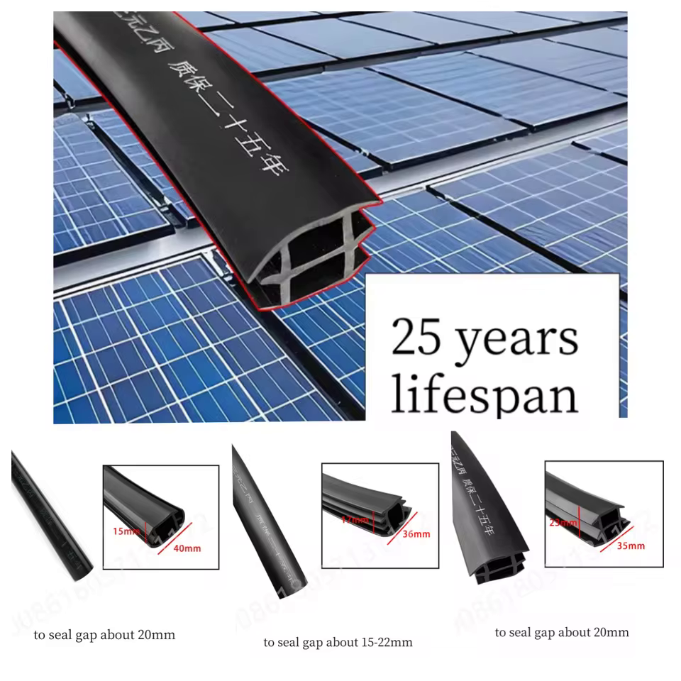 High-Performance EPDM Sealing Strip for Solar Panel Systems – Weatherproof, Durable & Easy to Install,25-Year Durability Expectancy