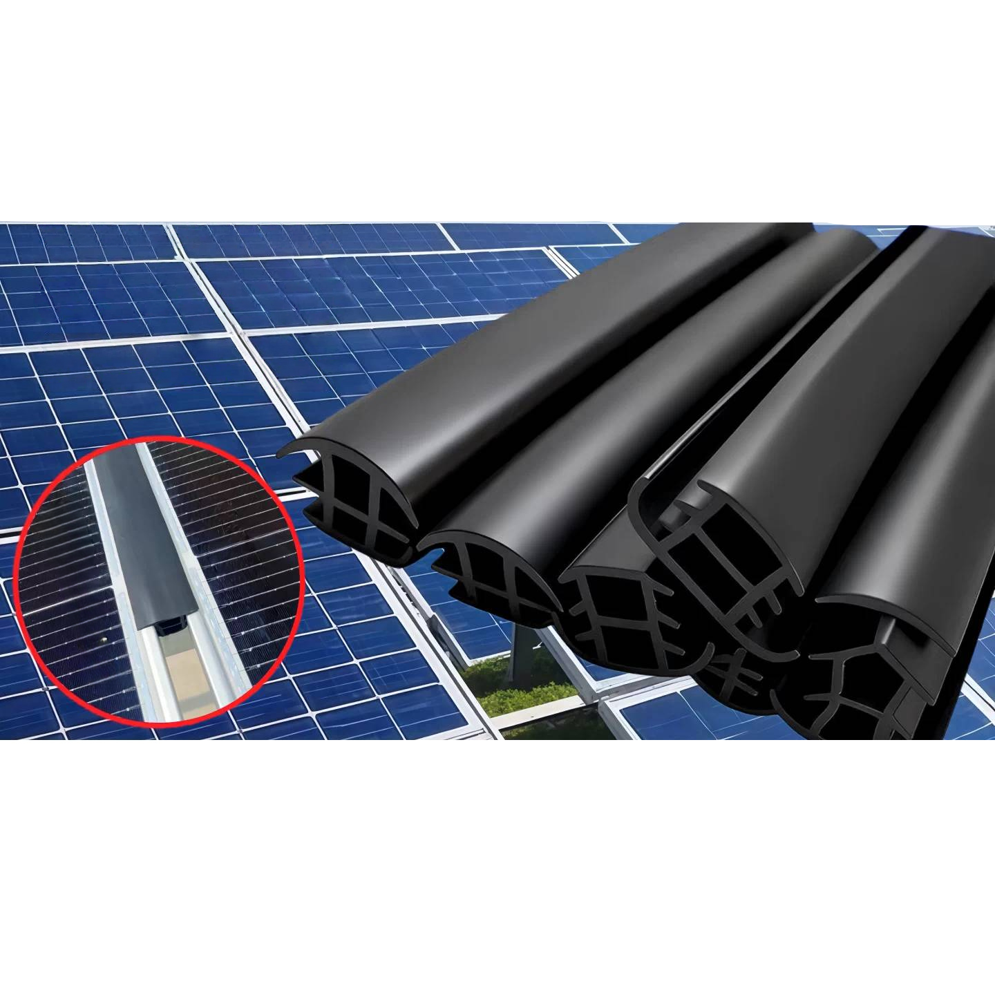 EPDM Seal Strip for Solar Panels | -40°C to 120°C Extreme Temp & UV Resistant | Waterproof Weather Seal for Panel Frame, Mounting