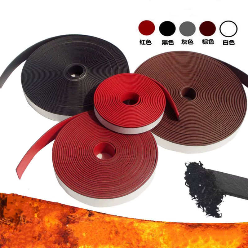 5–10× Expansion Intumescent Fire Door Seal | Fire & Smoke Seal for Fire-Rated Doors