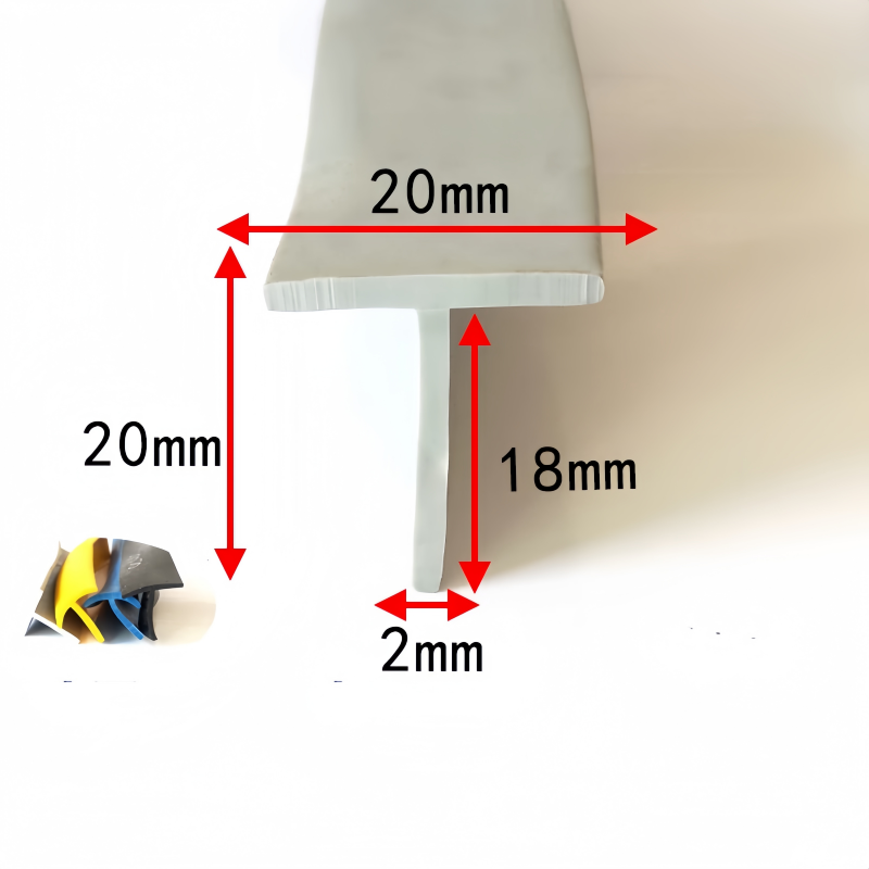 20 x 20 mm T Profile Edge Trim | Flexible PVC Insert Strip for Gap Filling & Edge Protection