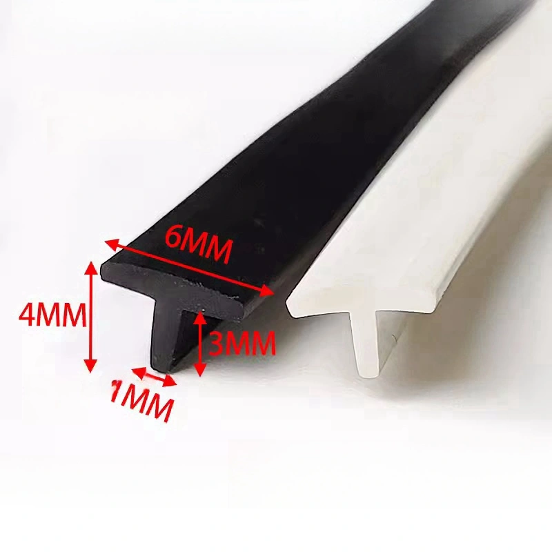 6 x 4 mm T Profile Edge Trim | Flexible PVC Insert Trim for Gap Filling & Edge Protection