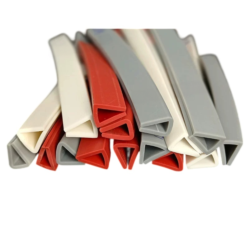 Solid Silicone U Channel Seal | Flat & Rounded Top Silicone Rubber U Profile