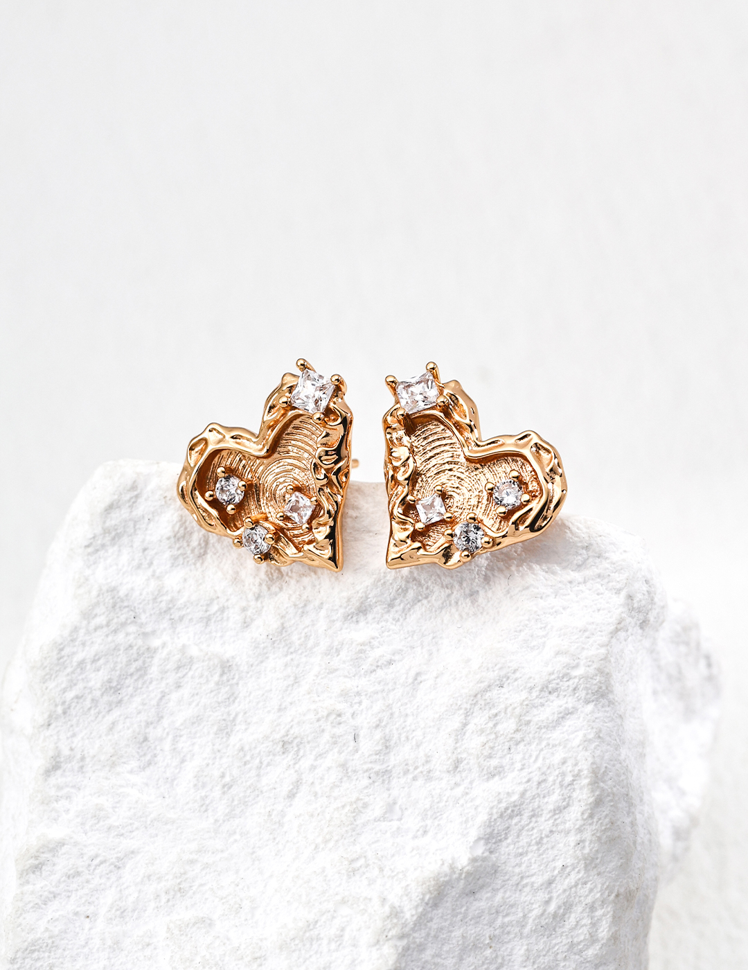 Vintage-Inspired Zircon Earrings in S925 Sterling Silver