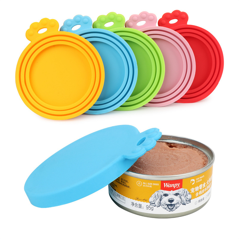 Universal Silicone Pet Food Can Lids Pet Food Can Cover Cat Dog Food Can Lids 1 Fit 3 Standard Size