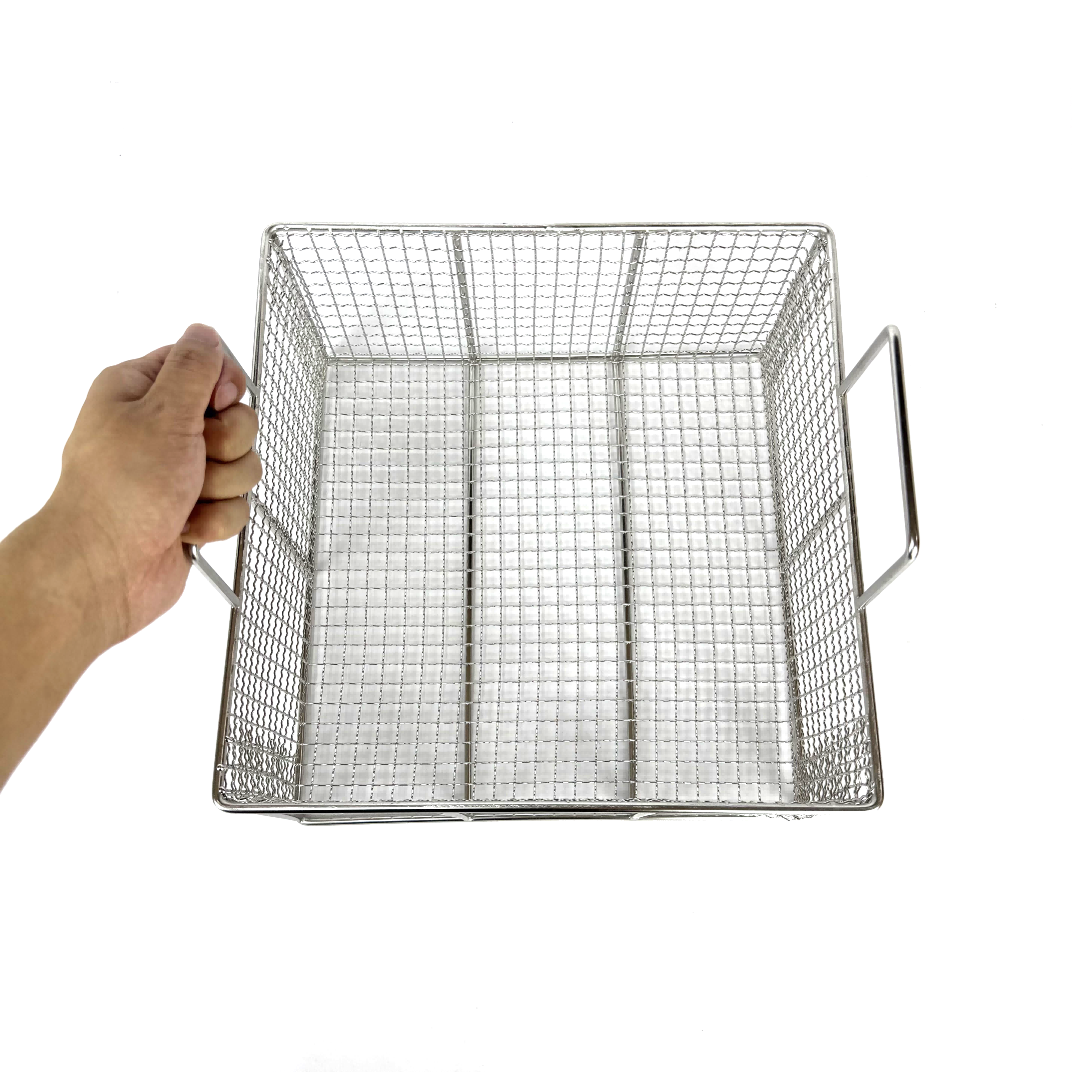 Custom Stainless Steel Wire Mesh Basket for Industrial Cleaning Applications