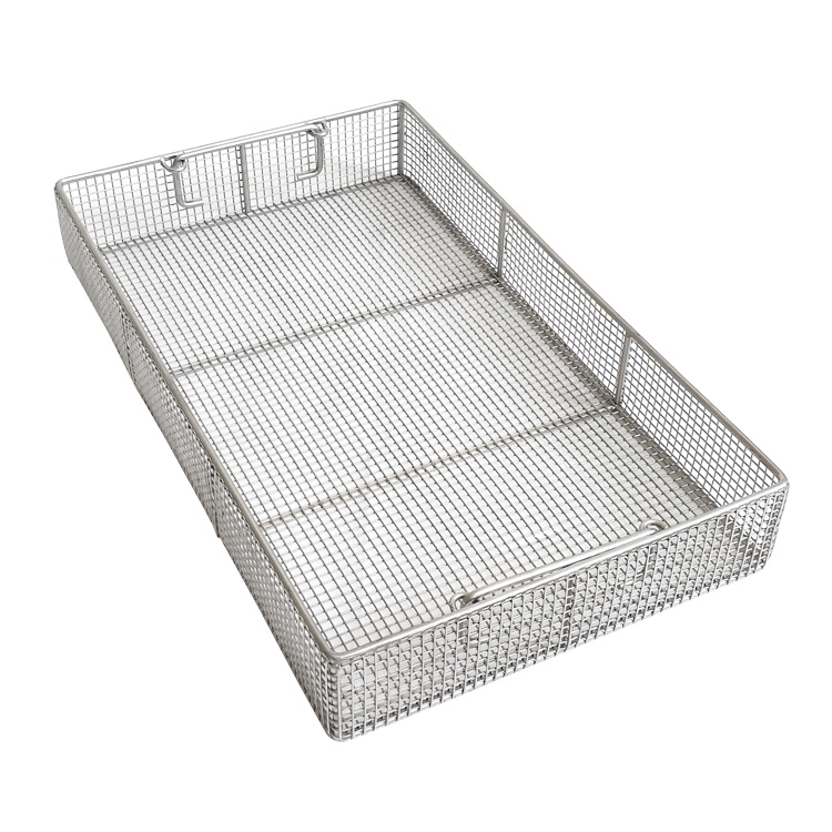 Heavy Duty Stainless Steel Wire Basket: Reinforced Design for Industrial Use