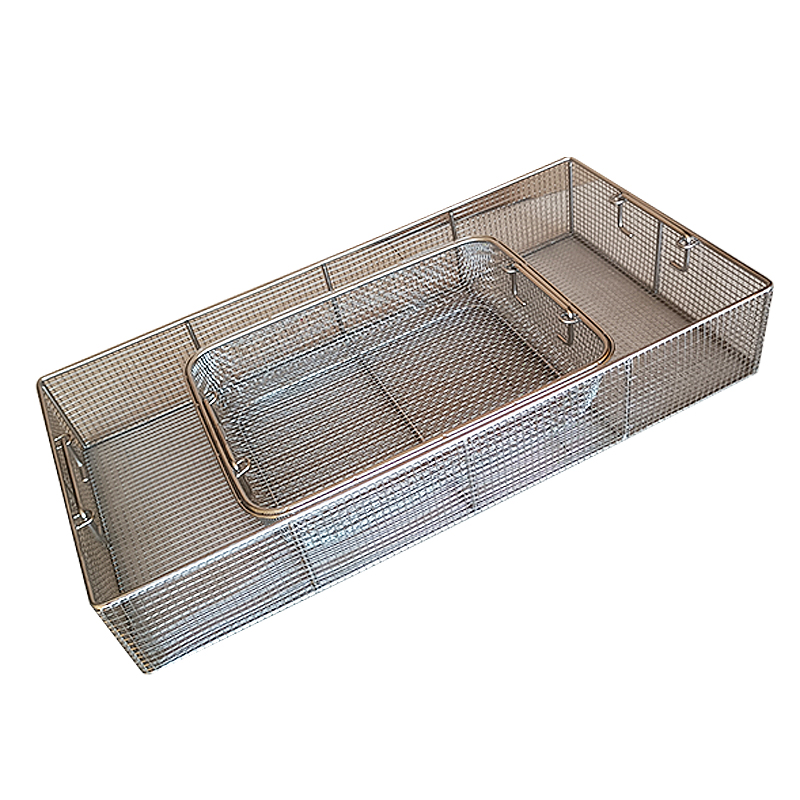 Custom Stainless Steel Wire Mesh Baskets for Seafood Processing