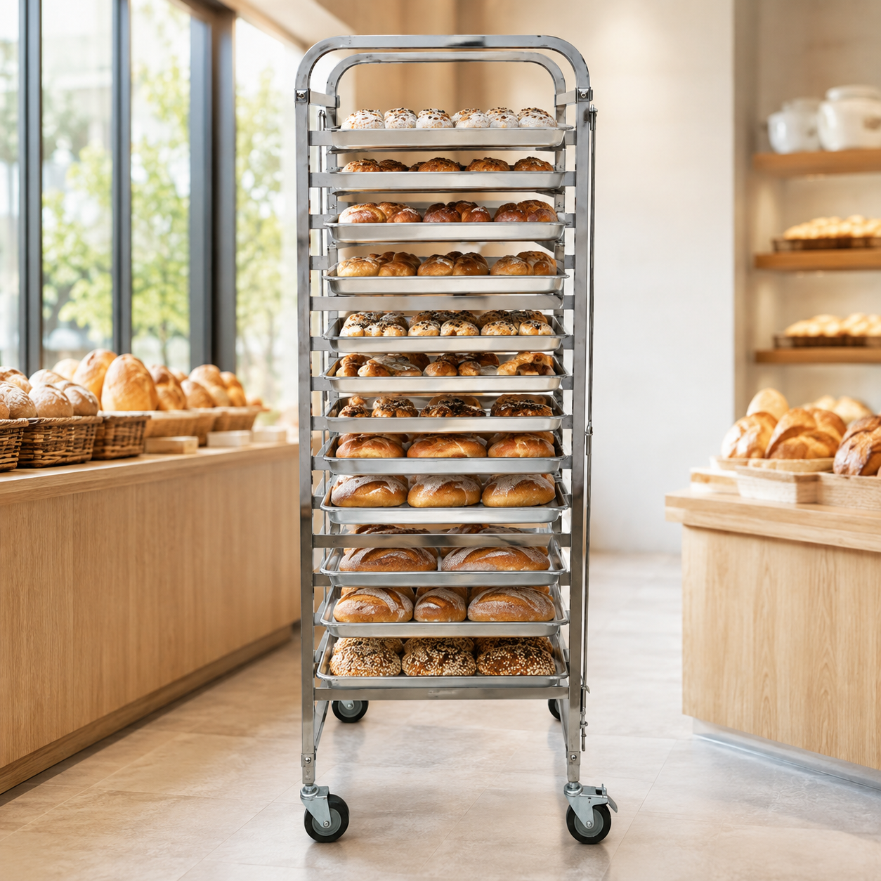 How a Food Processing Tray Cart Streamlines Production, Cooling, and Storage