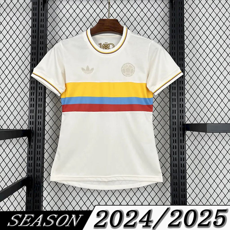 Free Shipping Footbal Jersey 2024/25 Woman Colombia 100th Anniversary High quality A+